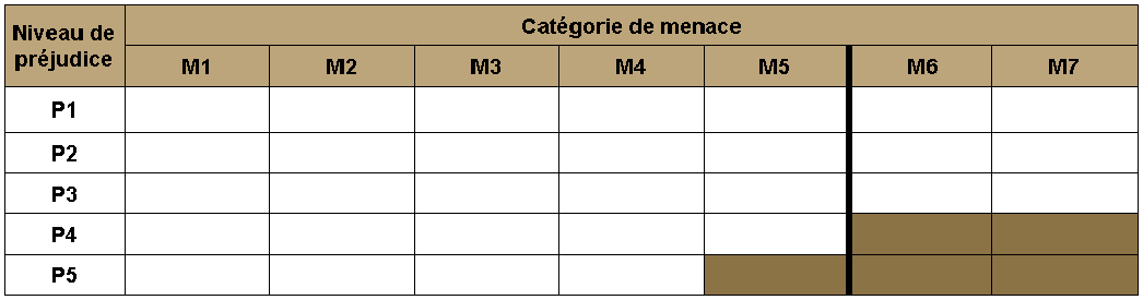 Image 4: cellules ombrées foncées (P4-M6, P4-M7, P5-M5 à P5-M7)